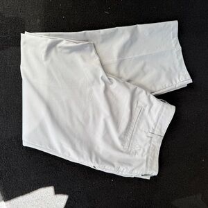adidas Men's Light Gray Flat Front Shorts